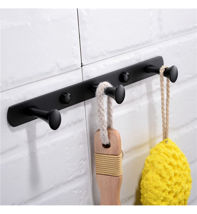 Móc  treo 4 vấu màu đen Miken MK-704B