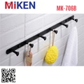Móc  treo 6 vấu màu đen Miken MK-706B