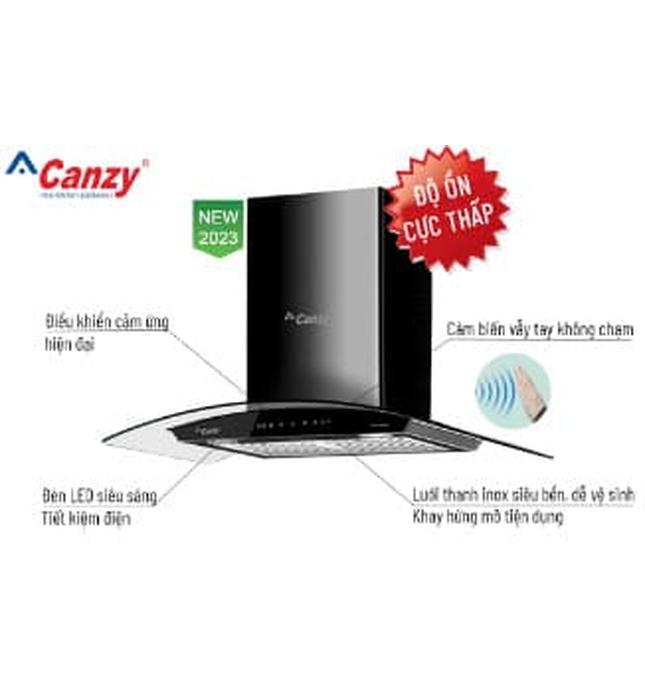 Máy hút mùi kính cong Canzy CZ-KC3870B