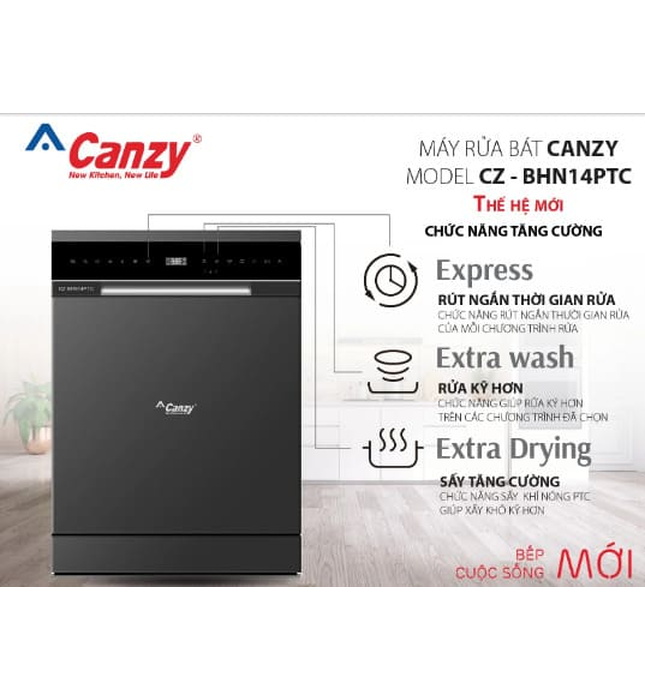 Máy Rửa Bát Canzy CZ-BHN14BTC SERIE 8