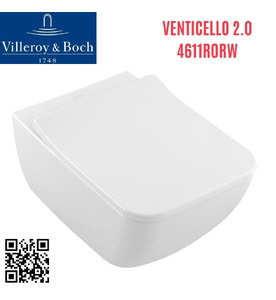 Bồn cầu treo tường Đức Villeroy Boch Venticello 2.0 4611R0RW