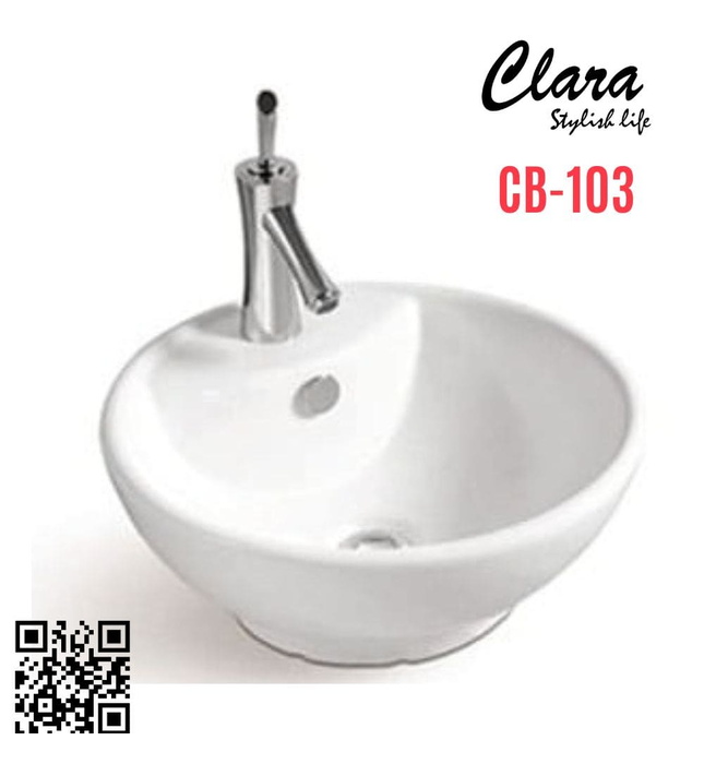 Chậu rửa Lavabo đạt bàn Clara CB-103