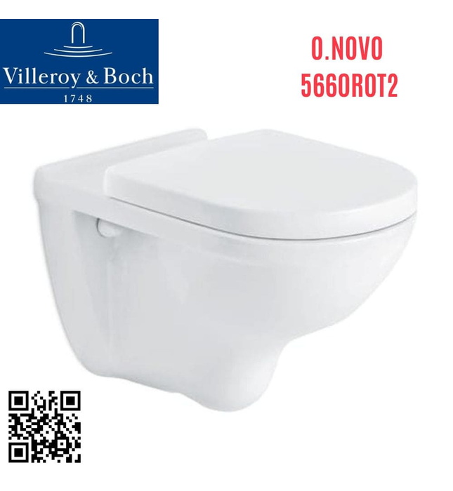 Bồn cầu treo tường Đức Villeroy-Boch O.novo 5660R0T2