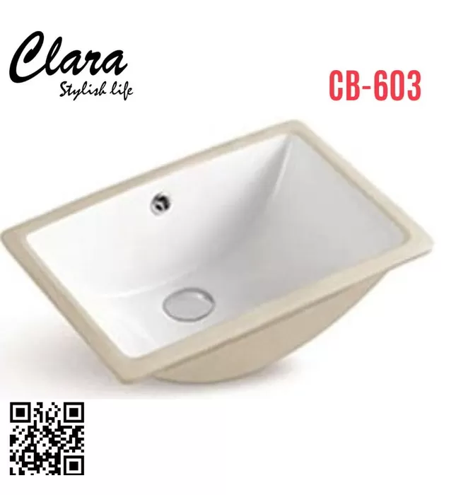 Chậu Lavabo Bán Âm Clara CB-603