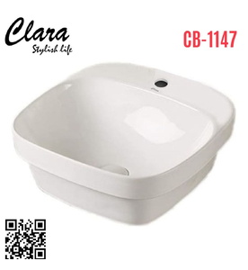 Chậu rửa Lavabo bán âm bàn Clara CB-1147