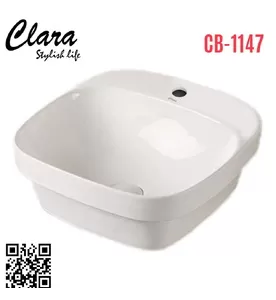 Chậu rửa Lavabo bán âm bàn Clara CB-1147