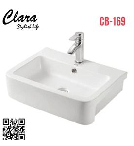 Chậu rửa Lavabo bán âm bàn Clara CB-169