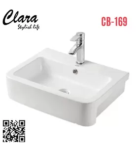 Chậu rửa Lavabo bán âm bàn Clara CB-169