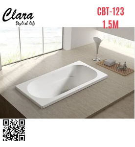 Bồn tắm nhựa 1.5m nhập khẩu Clara CBT-123