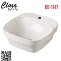 Chậu rửa Lavabo bán âm bàn Clara CB-1147