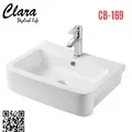 Chậu rửa Lavabo bán âm bàn Clara CB-169