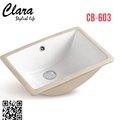 Chậu rửa Lavabo bán âm bàn Clara CB-603