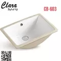 Chậu Lavabo Bán Âm Clara CB-603