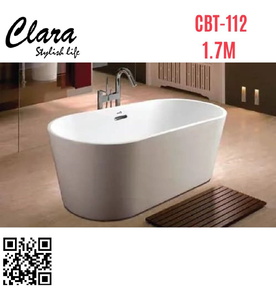 Bồn tắm đặt sàn 1.7m nhập khẩu Clara CBT-112