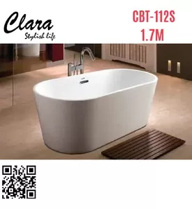 Bồn tắm đặt sàn 1.5m nhập khẩu Clara CBT-112S