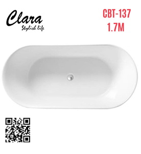 Bồn tắm nhựa 1.7m nhập khẩu Clara CBT-137