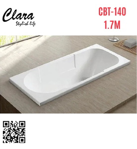 Bồn tắm nhựa 1.7m nhập khẩu Clara CBT-140