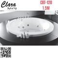 Bồn tắm massage nhựa 1.5m nhập khẩu Clara CBT-120