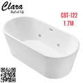 Bồn tắm đặt sàn sủi khí 1.7m nhập khẩu Clara CBT-122