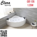 Bồn tắm massage góc 1.35m nhập khẩu Clara CBT-126