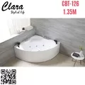 Bồn tắm massage góc 1.35m nhập khẩu Clara CBT-126