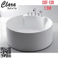 Bồn tắm massage đặt sàn đá nhân tạo 1.5m nhập khẩu Clara CBT-138