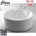 Bồn tắm massage đặt sàn đá nhân tạo 1.5m nhập khẩu Clara CBT-138