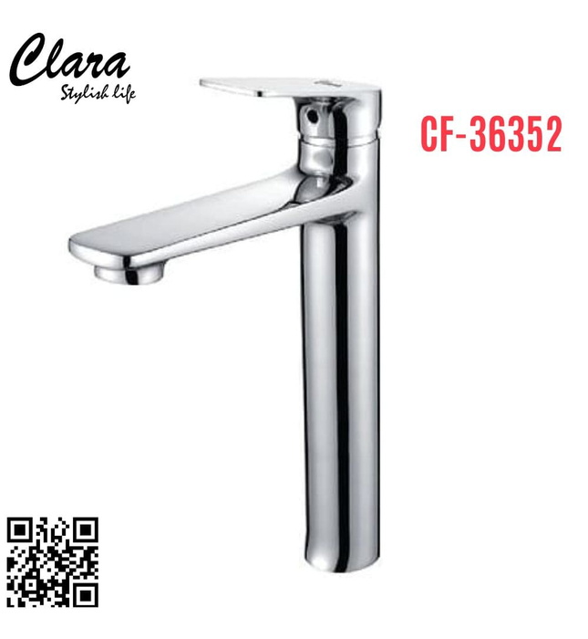 Vòi Chậu Lavabo Nóng Lạnh Thân Cao Clara CF-36352
