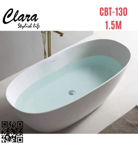 Bồn tắm đặt sàn nhựa 1.5m nhập khẩu Clara CBT-130