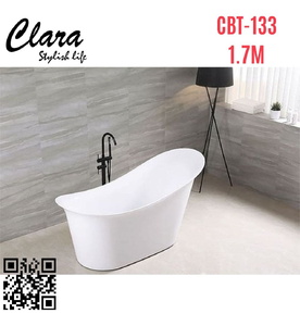 Bồn tắm đặt sàn nhựa 1.7m nhập khẩu Clara CBT-133