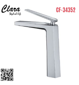 Vòi Chậu Lavabo Nóng Lạnh Thân Cao Clara CF-34352