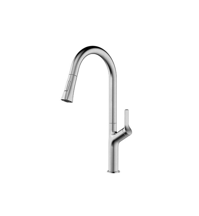 Vòi chậu rửa bát nóng lạnh dây rút Clara CF-74354
