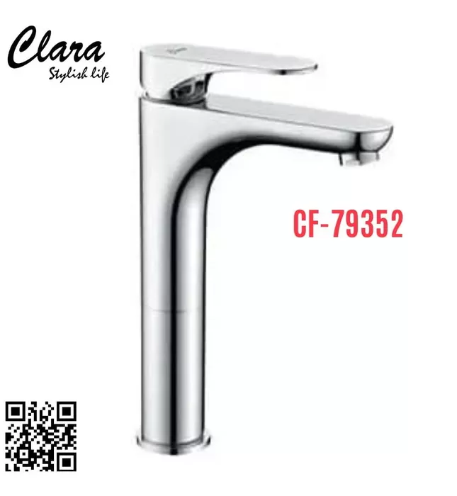Vòi Lavabo Thân Cao Nóng Lạnh Clara CF-79352