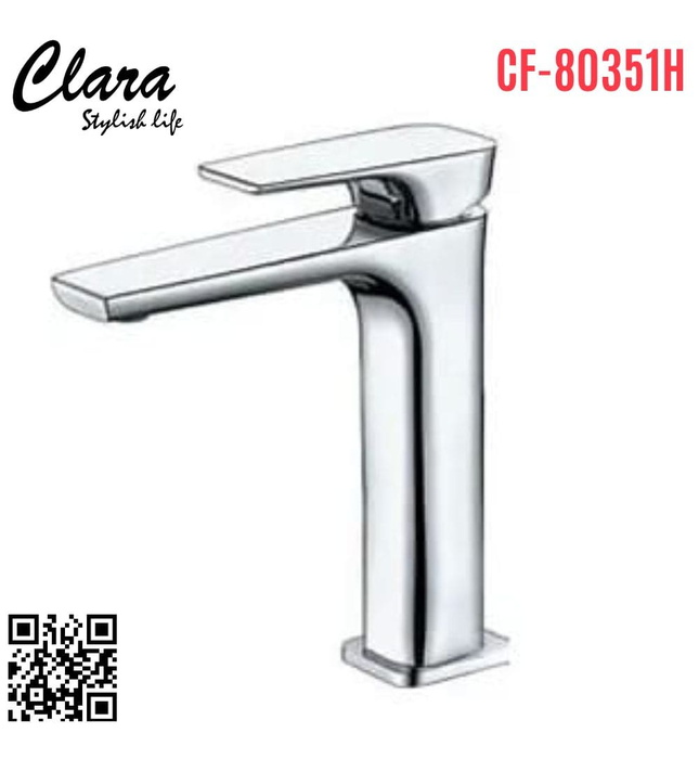 Vòi Chậu Lavabo Nóng Lạnh Clara CF-80351H