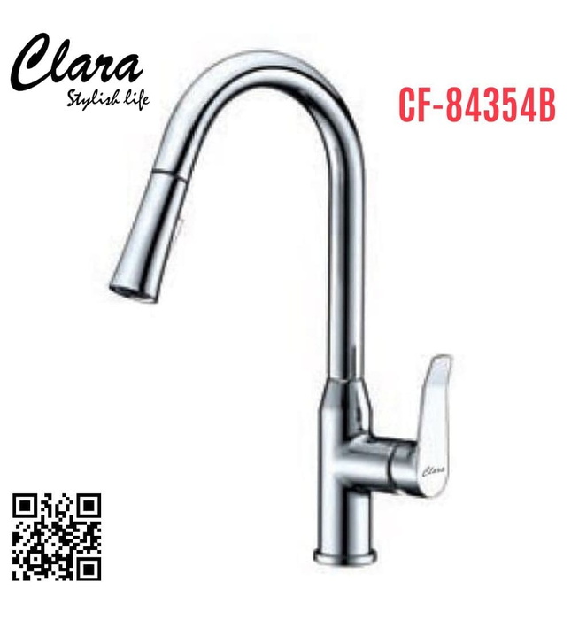 Vòi chậu rửa bát nóng lạnh Clara CF-84354B