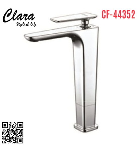 Vòi Chậu Lavabo Nóng Lạnh Thân Cao Clara CF-44352