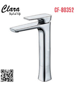 Vòi Chậu Lavabo Nóng Lạnh Thân Cao Clara CF-80352