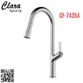 Vòi chậu rửa bát nóng lạnh dây rút Clara CF-74354