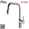 Vòi chậu rửa bát nóng lạnh dây rút Clara CF-75354