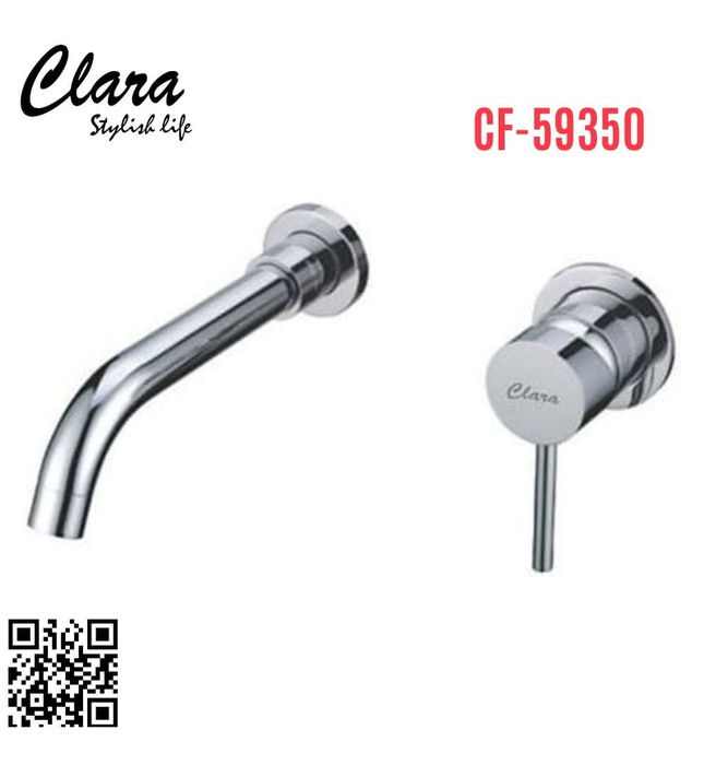 Vòi châu nóng lạnh gắn tường Clara CF-59350