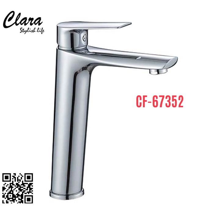 Vòi Chậu Lavabo Nóng Lạnh Thân Cao Clara CF-67352