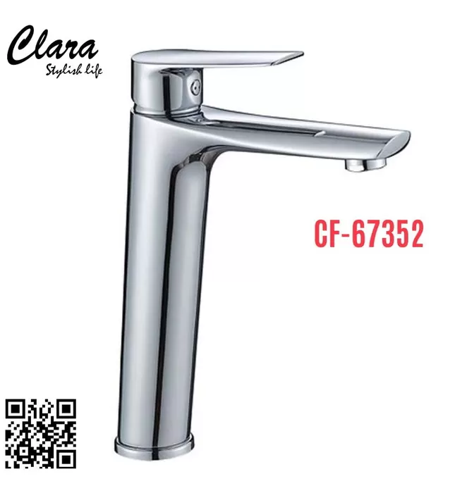 Vòi Lavabo Thân Cao Nóng Lạnh Clara CF-67352