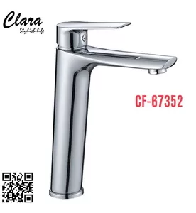 Vòi Lavabo Thân Cao Nóng Lạnh Clara CF-67352