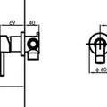 Vòi Lavabo Âm Tường Nóng Lạnh Clara CF-89350