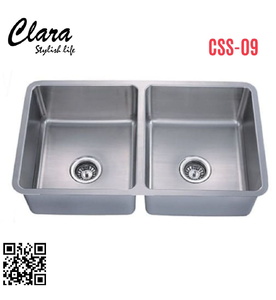 Chậu rửa bát 2 hố inox304 Clara CSS-09 