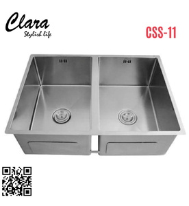 Chậu rửa bát 2 hố inox304 Clara CSS-11