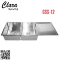 Chậu rửa bát 2 hố inox304 Clara CSS-12