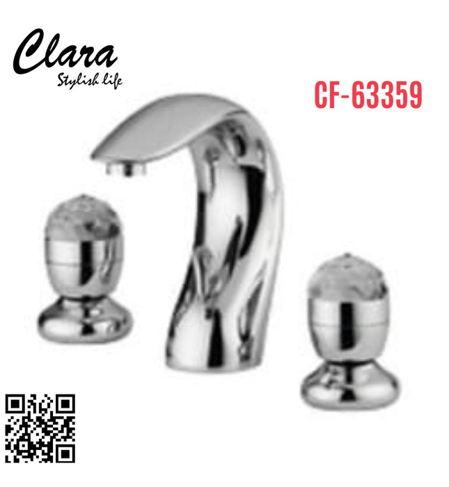 Vòi Chậu Lavabo Nóng Lạnh 3 Lỗ Clara CF-63359
