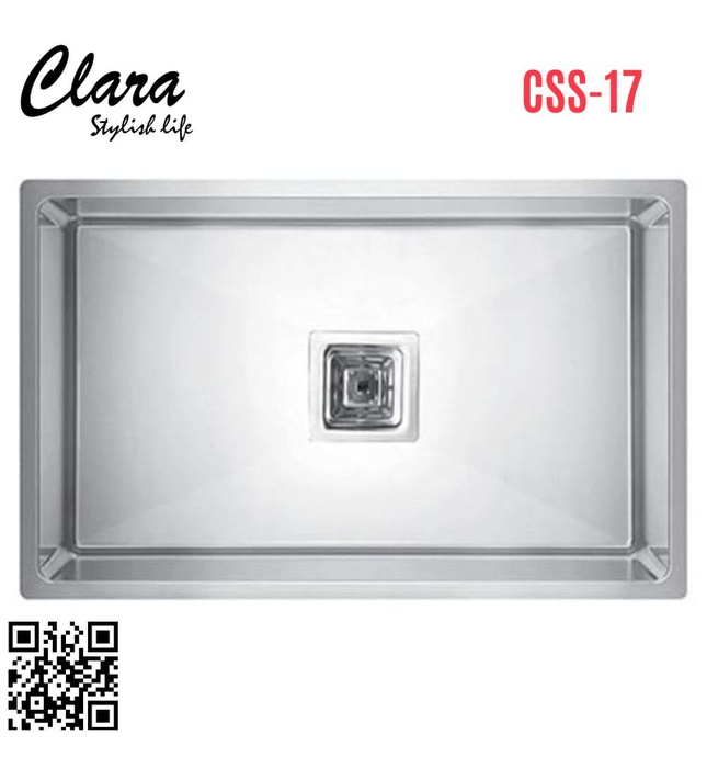 Chậu rửa bát 1 hố inox304 Clara CSS-17