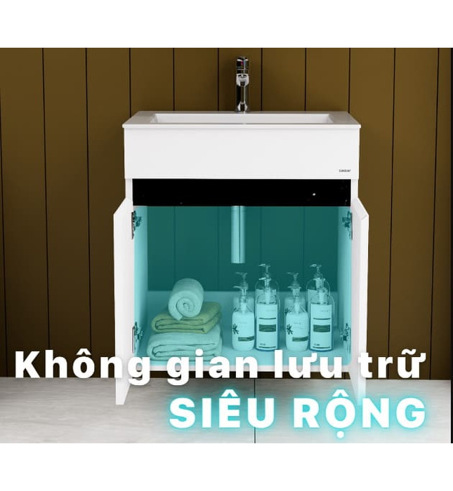 Tủ Treo Phòng Tắm Kèm chậu Caesar LF5017+EH15017AV